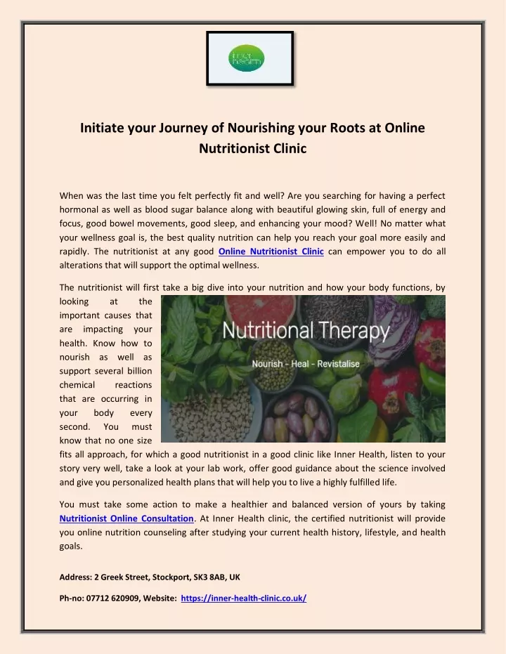 initiate your journey of nourishing your roots
