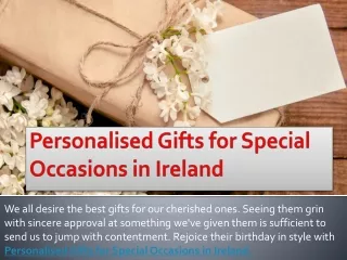 Personalised Gifts for Special Occasions Ireland