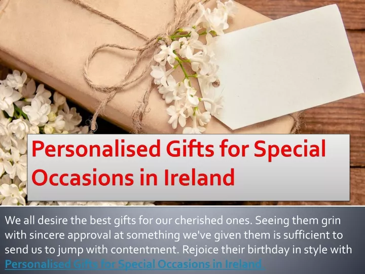 personalised gifts for special occasions in ireland