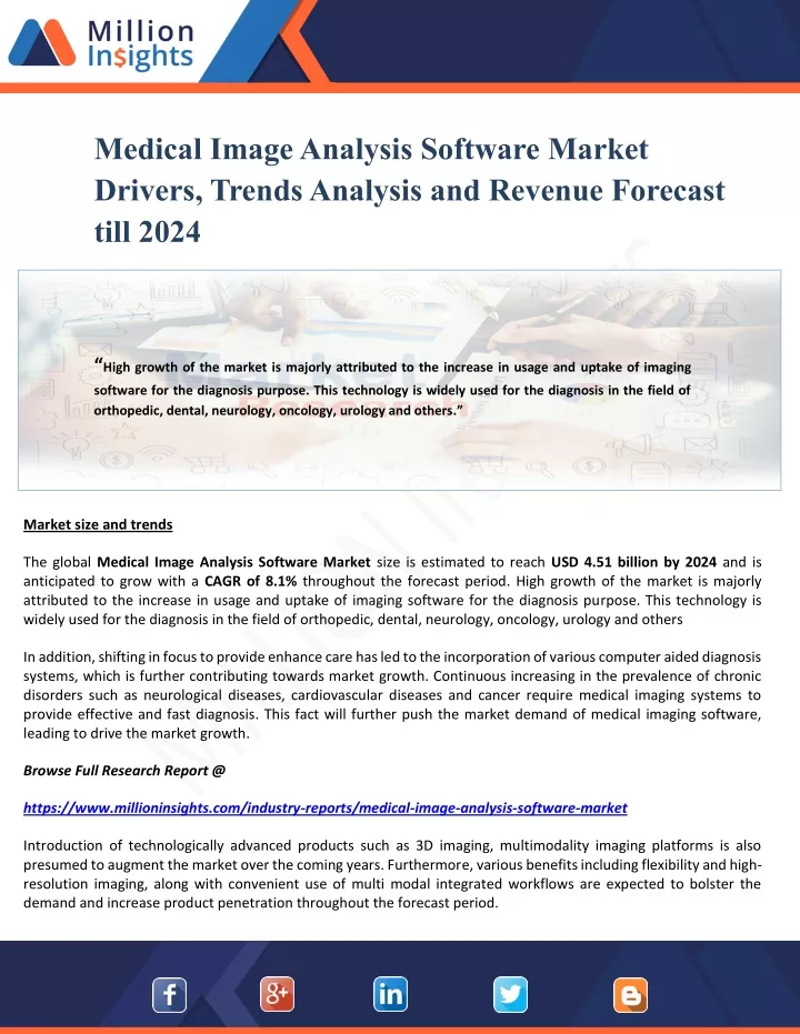medical image analysis software market drivers