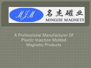 a professional manufacturer of plastic injection molded magnetic products