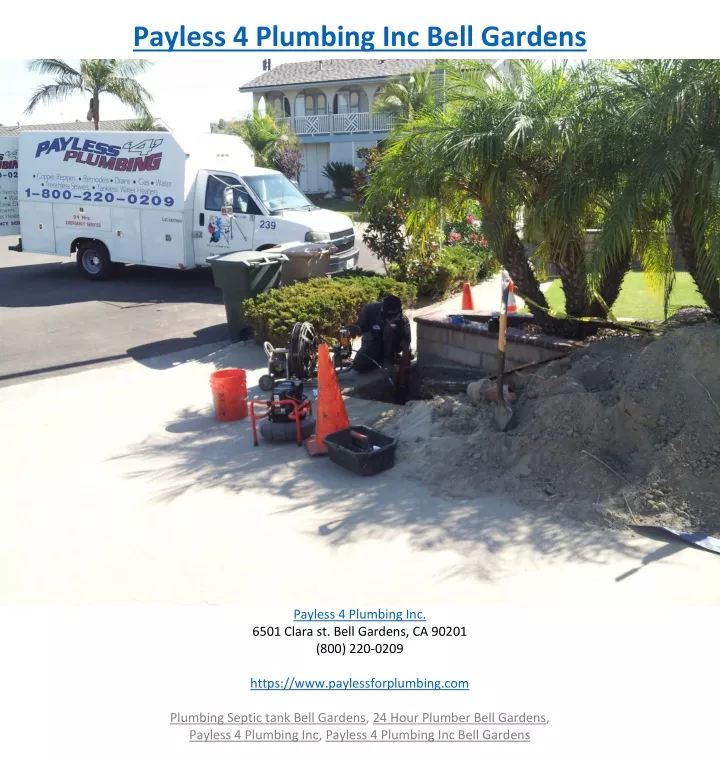 payless 4 plumbing inc bell gardens