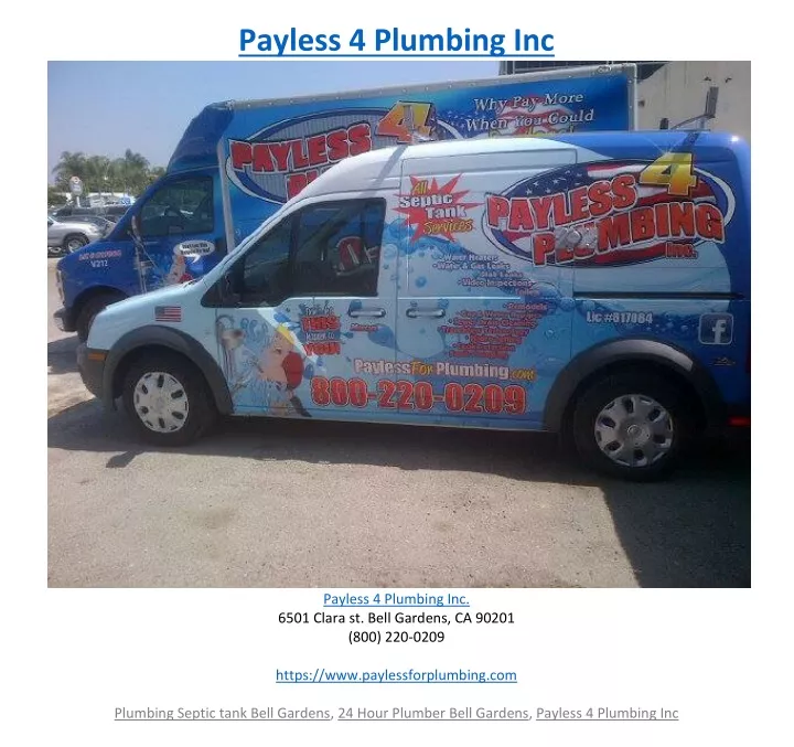payless 4 plumbing inc