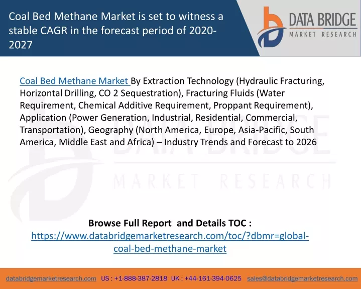 coal bed methane market is set to witness