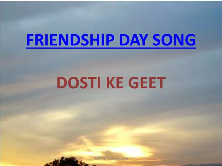 friendship day song dosti ke geet
