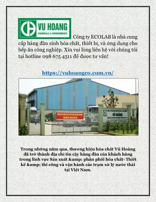 c ng ty ecolab l nh cung