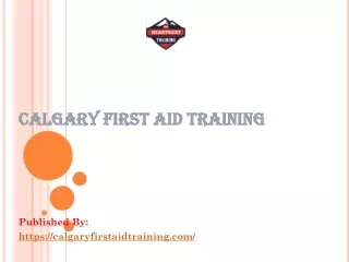 Calgary First Aid Training