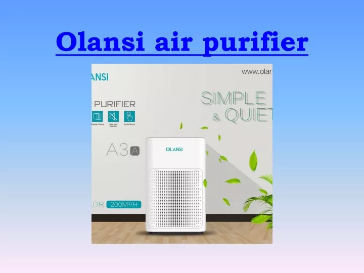 olansi air purifier