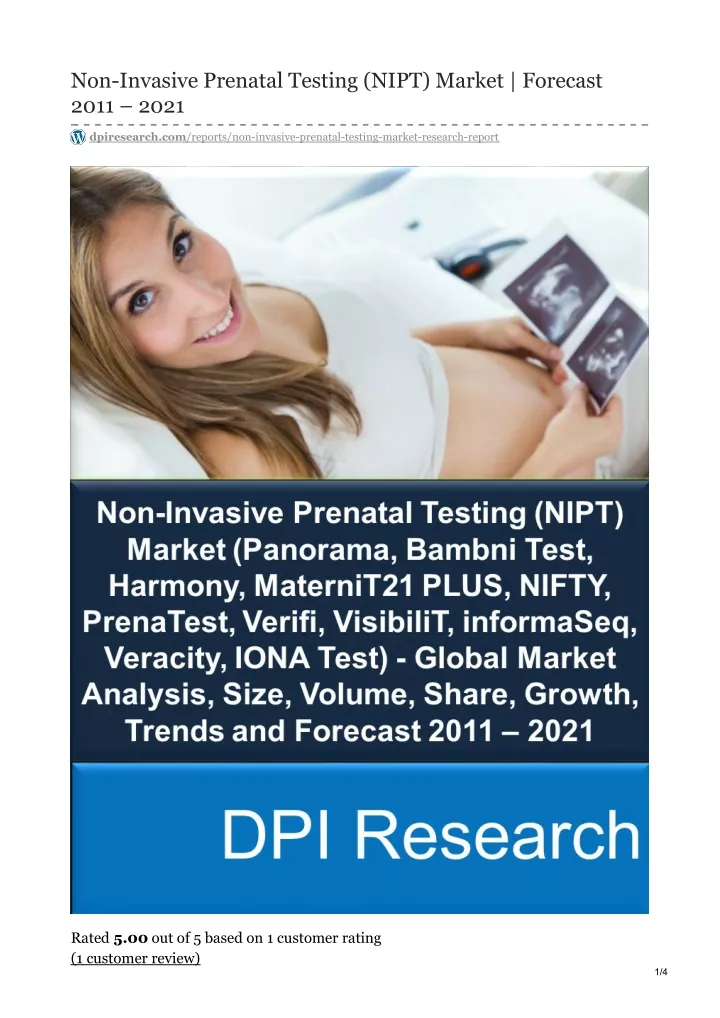 non invasive prenatal testing nipt market