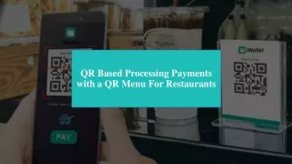 QR Based Processing Payments with a QR Menu For Restaurants