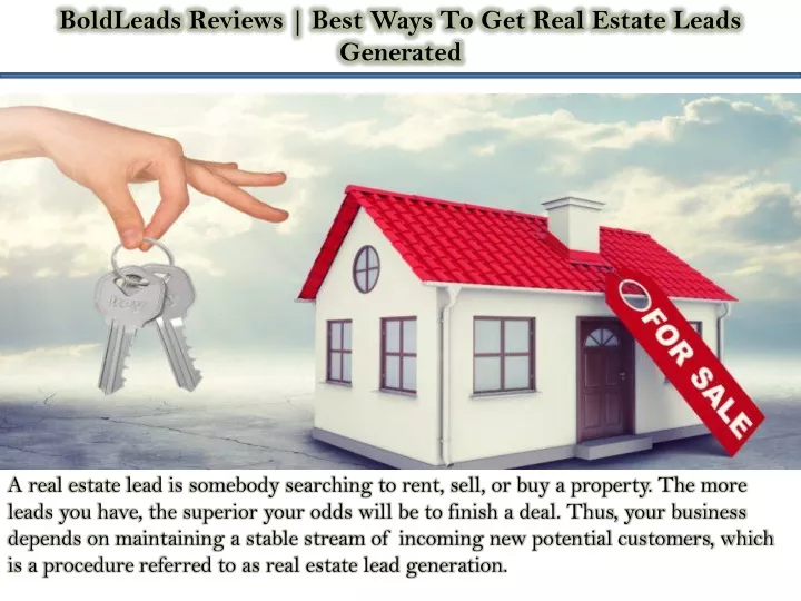 boldleads reviews best ways to get real estate