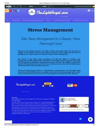 Stress Management Techniques, Torrance