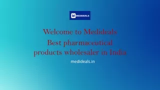 Best pharmaceutical products in India - Medideals