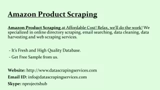 amazon product scraping