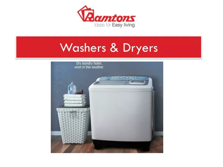 washers dryers