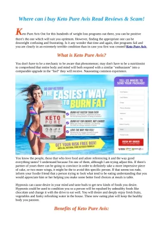 Keto Pure Avis, Benfits & Scam