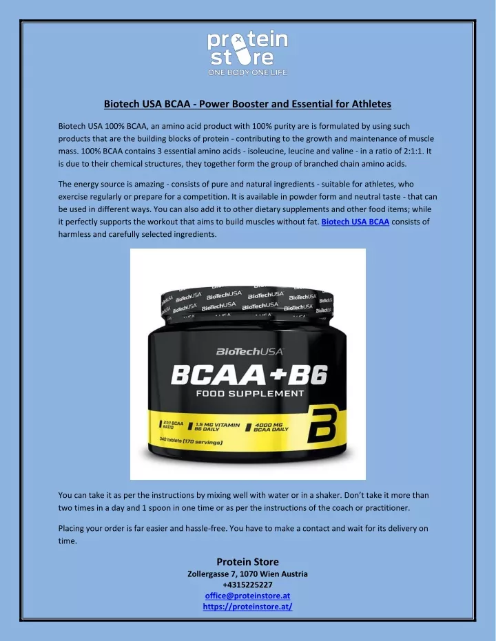 biotech usa bcaa power booster and essential