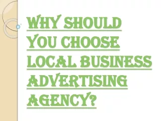 Benefits of Hiring a Local Business Advertising Agency