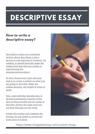 how to write a descriptive essay