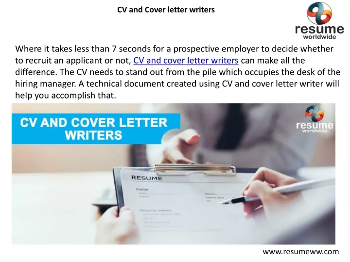 cv and cover letter writers