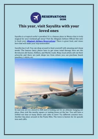 This year, visit Sayulita with your loved ones