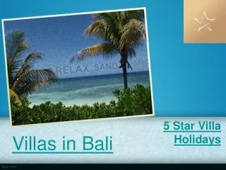 villas in bali