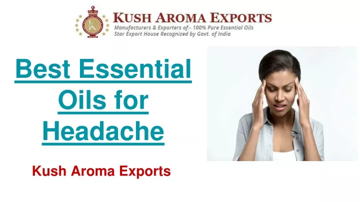 best essential oils for headache