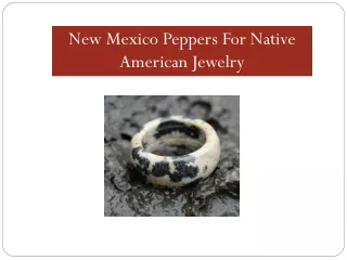 New Mexico Peppers For Native American Jewelry