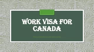 work visa for canada