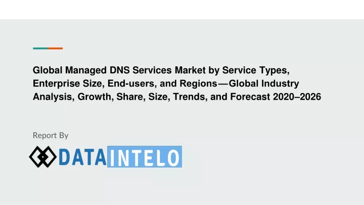 global managed dns services market by service