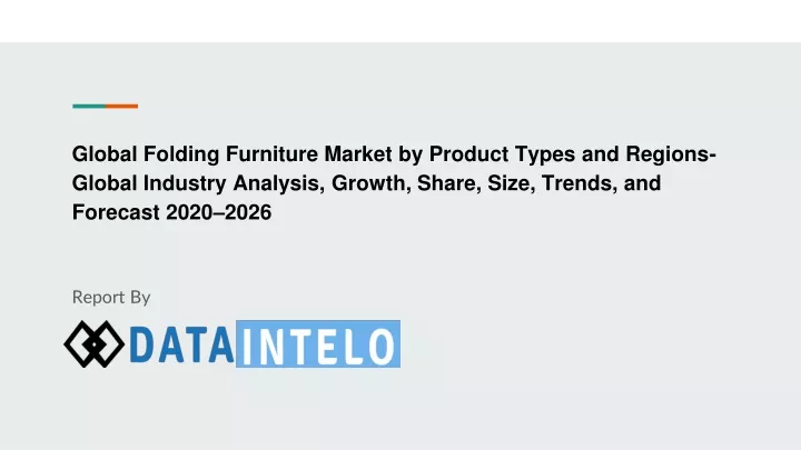global folding furniture market by product types