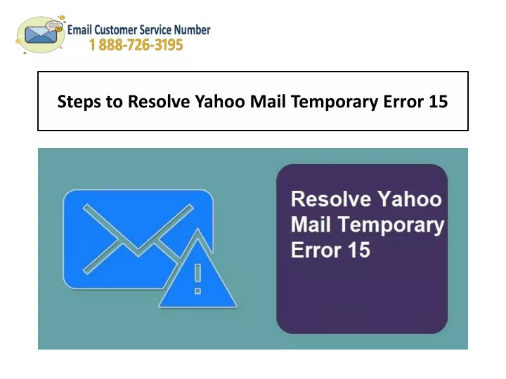 steps to resolve yahoo mail temporary error 15