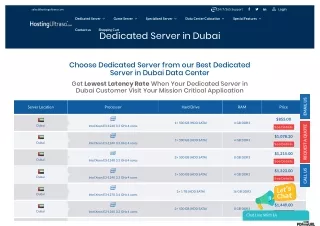 Dubai Dedicated Server