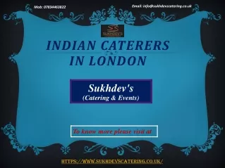 indian caterers in london