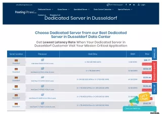 Dusseldorf Dedicated Server
