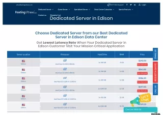 Edison Dedicated Server