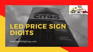 LED Price sign Digits- Gas Station Price Signs-maliklighting.com