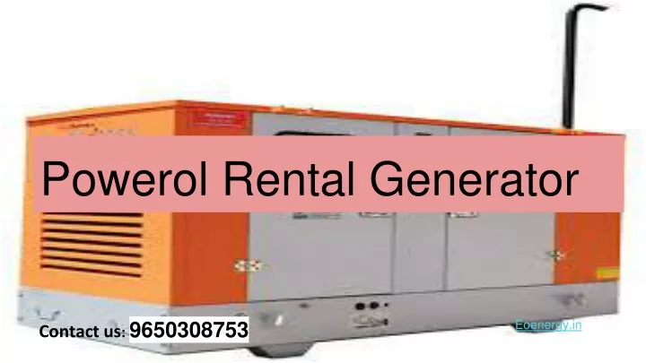 powerol rental generator