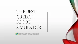 Credit score simulator to take the proper actions to improve credit score