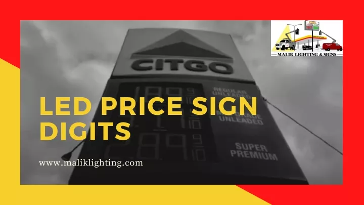 led price sign digits