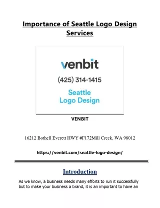 Importance of Seattle Logo Design Services