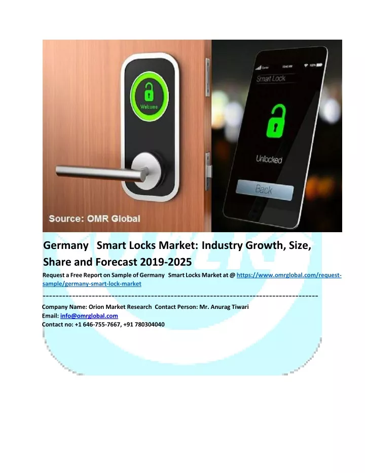 germany smart locks market industry growth size