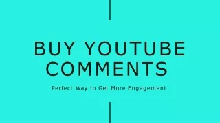 buy youtube comments