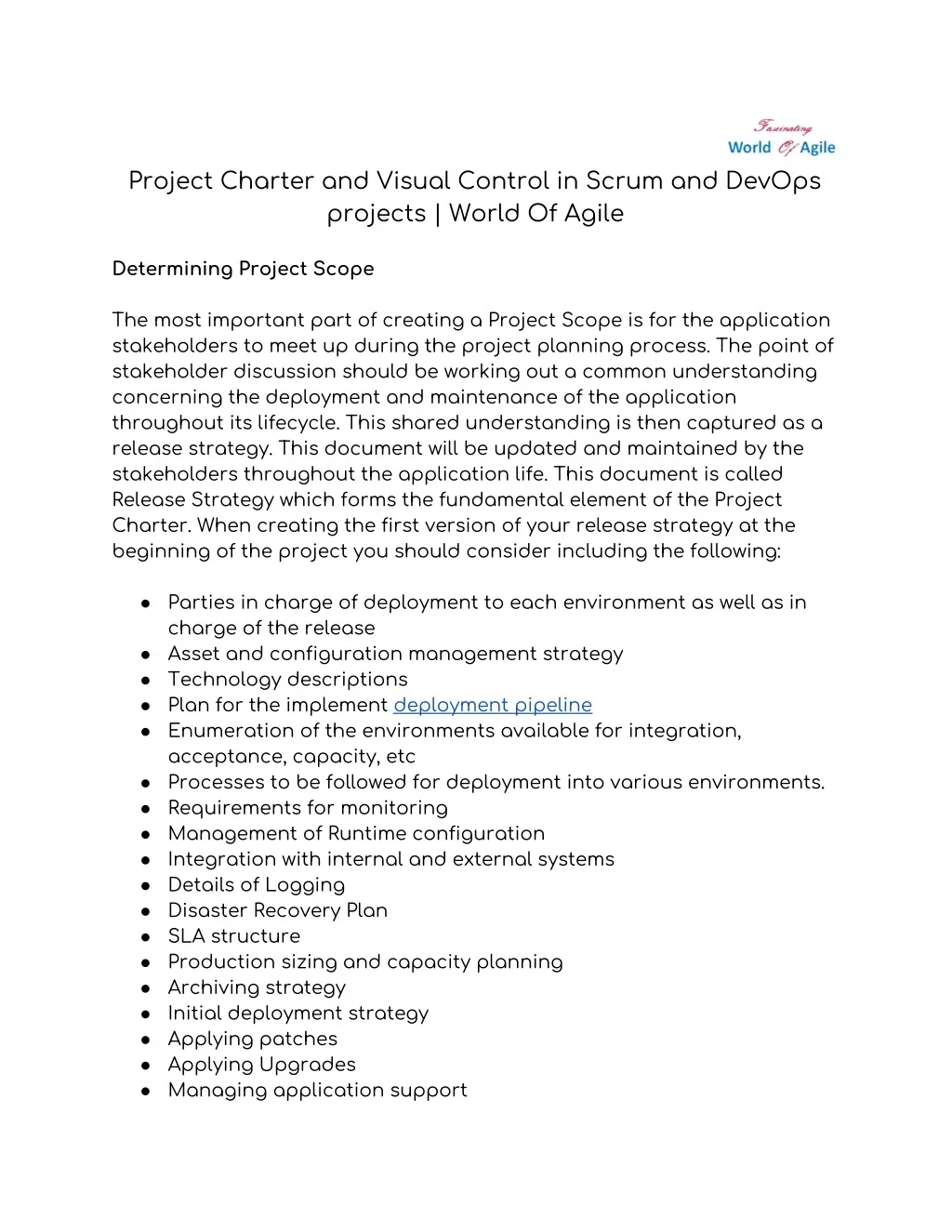 Project Charter Devops PPT - Project Charter and Visual Control in Scrum and DevOps projects ...