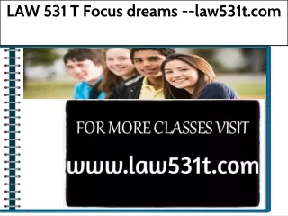 LAW 531 T Focus dreams --law531t.com