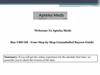 Buy CBD Oil - Your Step by Step Cannabidiol Buyers Guide