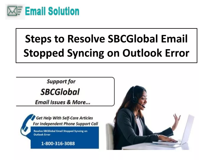 steps to resolve sbcglobal email stopped syncing on outlook error