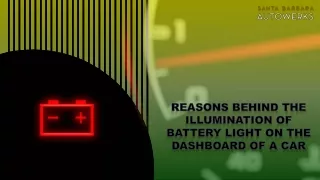 reasons behind the illumination of battery light
