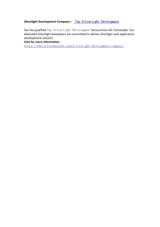 top top silverlight silverlight development
