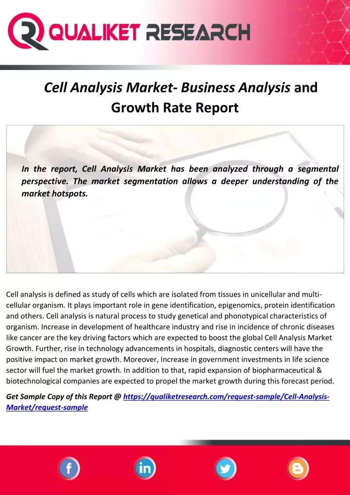 cell analysis market business analysis and growth